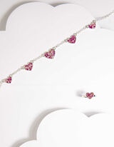 Collana - Pietre decorative - rosa fucsia