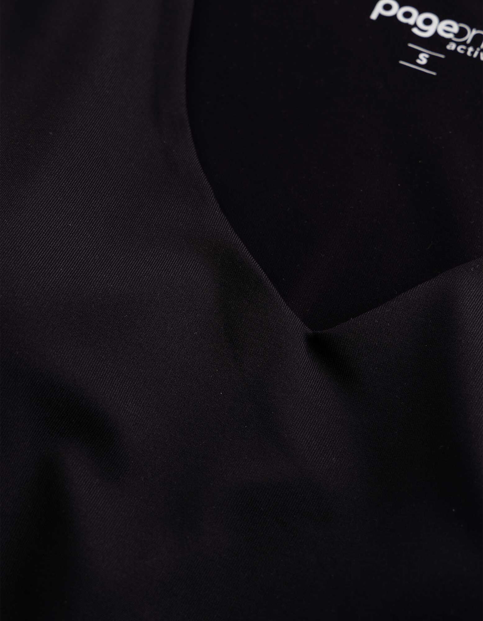 T-Shirt - Stretchanteil - Schwarz