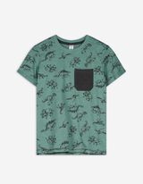 Tricou - Buzunar pentru piept - Verde