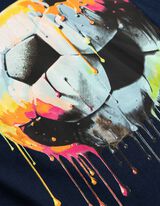 T-Shirt - Frontprint - dunkelblau