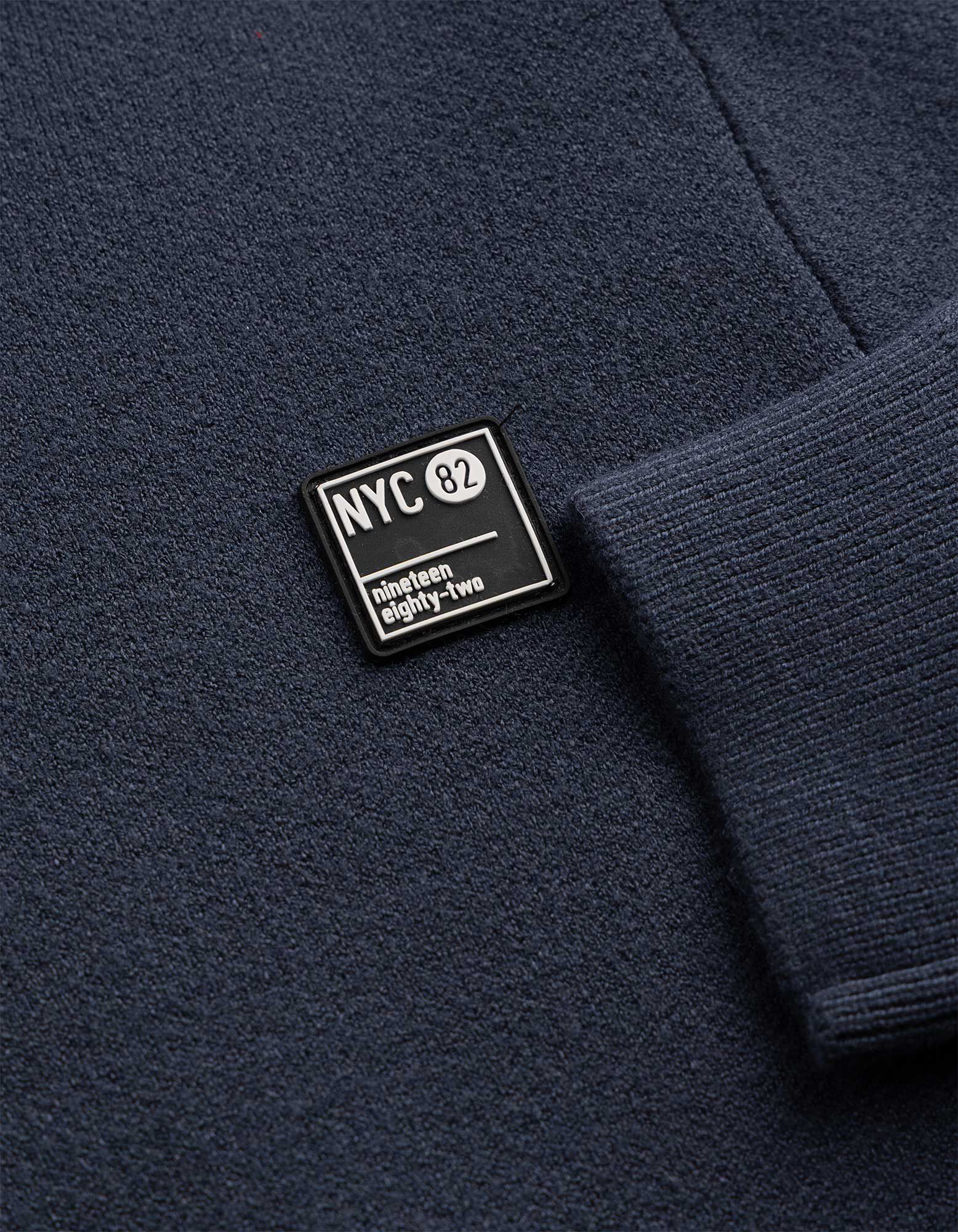 Pullover - Labelpatch - Dunkelblau
