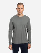 Majica dugih rukava - Pamuk - tamno-zelena