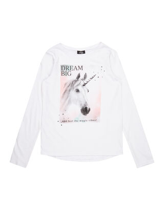 M&auml;dchen Longsleeve mit Foto-Print