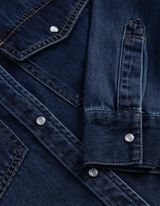 Overhemdblouse - donkerblauw denim - donkerblauw