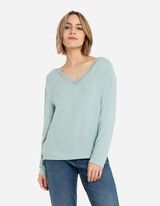 Longsleeve - LENZING™ ECOVERO™ - groen