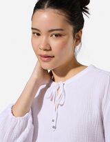 Bluse - einfarbig - Wei&szlig;