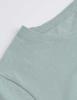 T-shirt - błyszczący nadruk - zielony