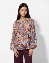 Bluza - Kašmir uzorak - bijela