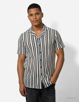 Hemd - Streifen - schwarz