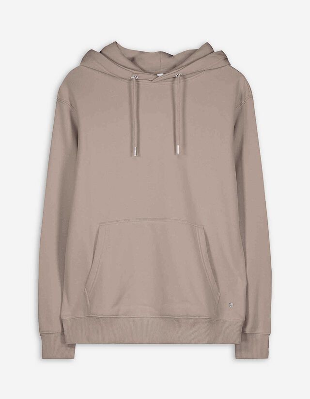 bluza z kapturem - kieszeń kangurka - szary