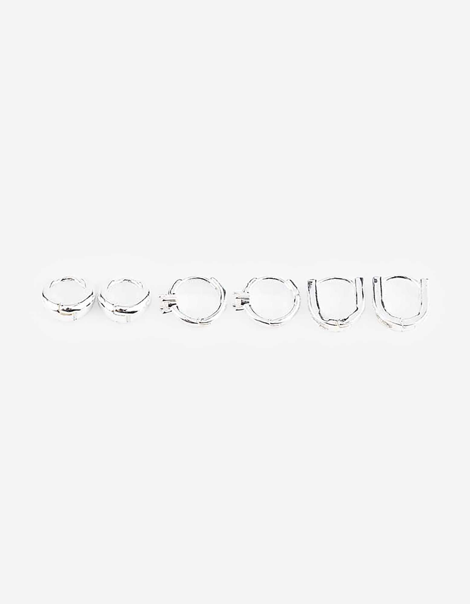 Ohrringe - 3er-Pack - Silber