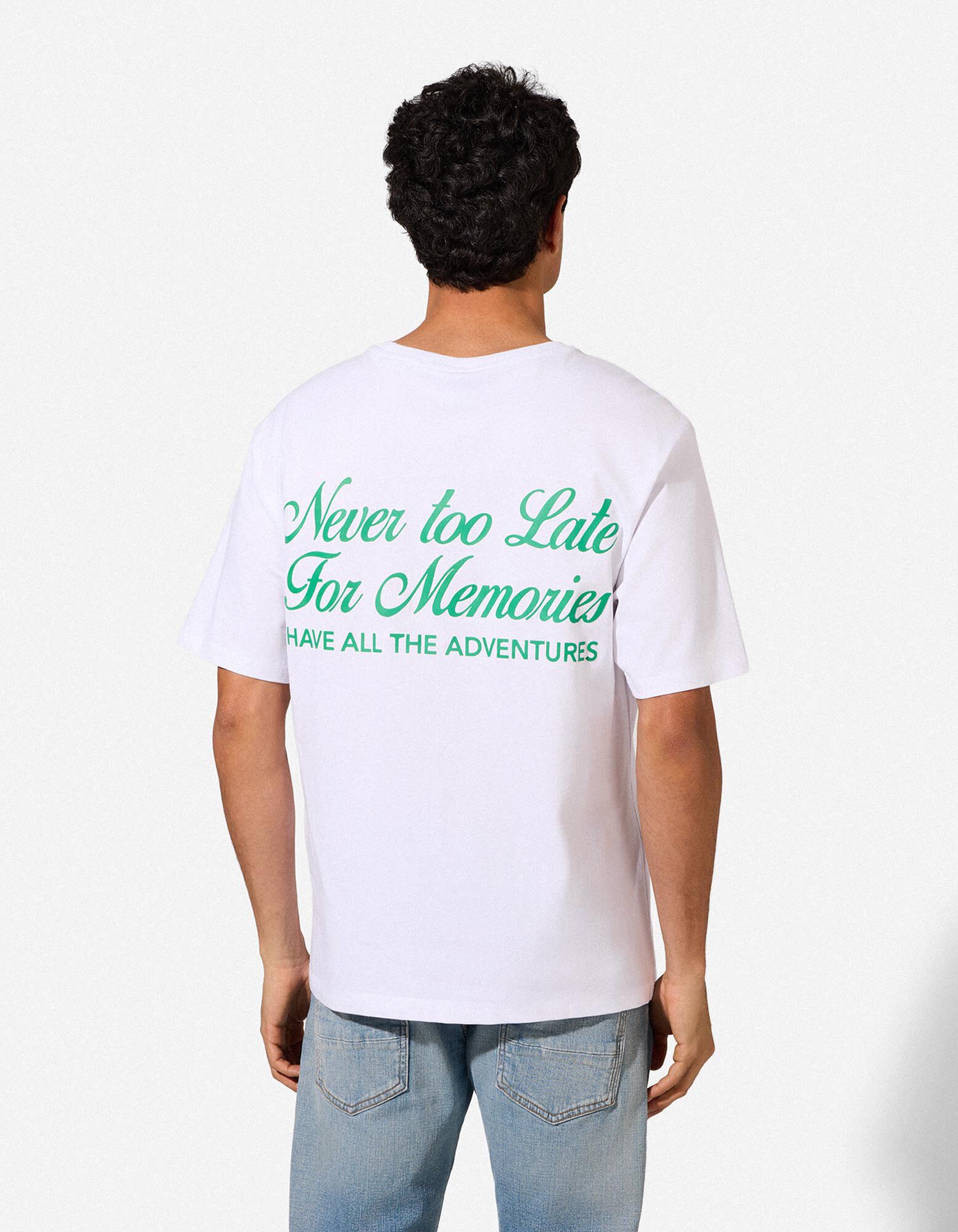 T-Shirt - R&uuml;ckenprint - wei&szlig;