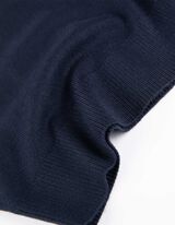 Strickshirt - Viskose-Mix - dunkelblau