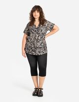 bluzkowy top - LENZING™ ECOVERO™ - czarny