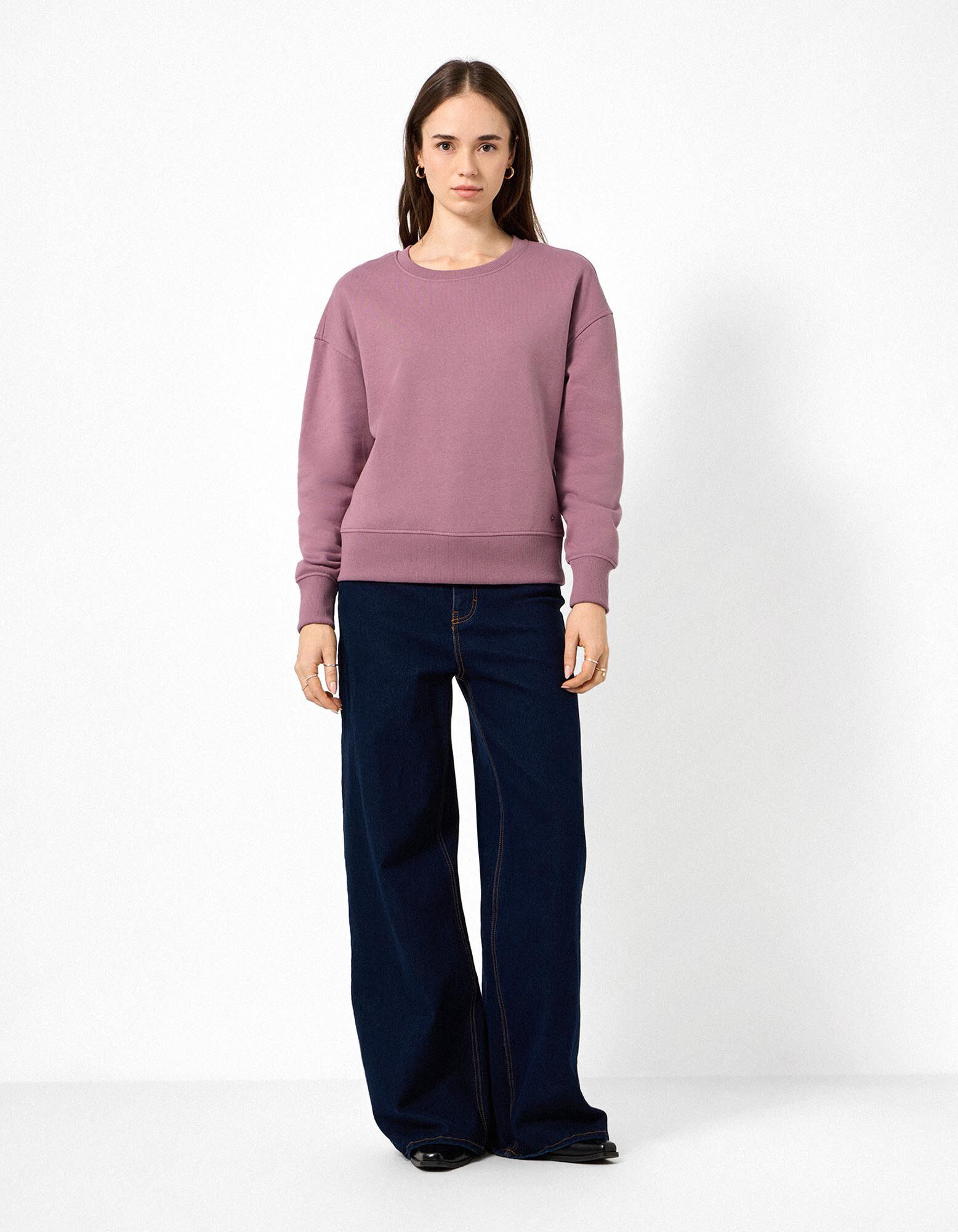 Sportska majica - Oversized Fit - Tamnoljubičasta