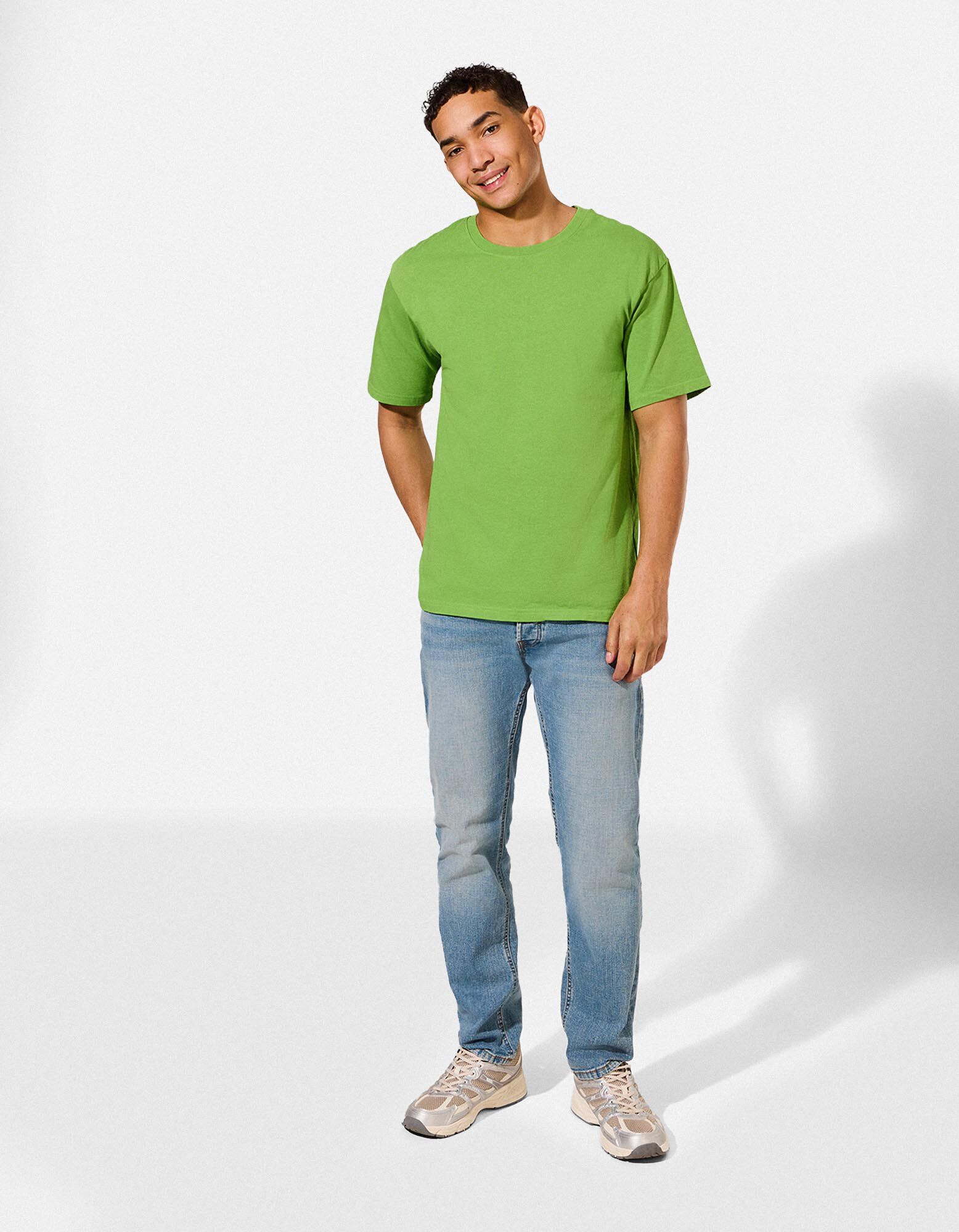 T-Shirt - Oversized Fit - Hellgr&uuml;n