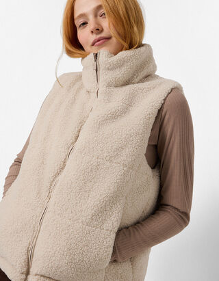 Steppweste - Wendbar - Beige
