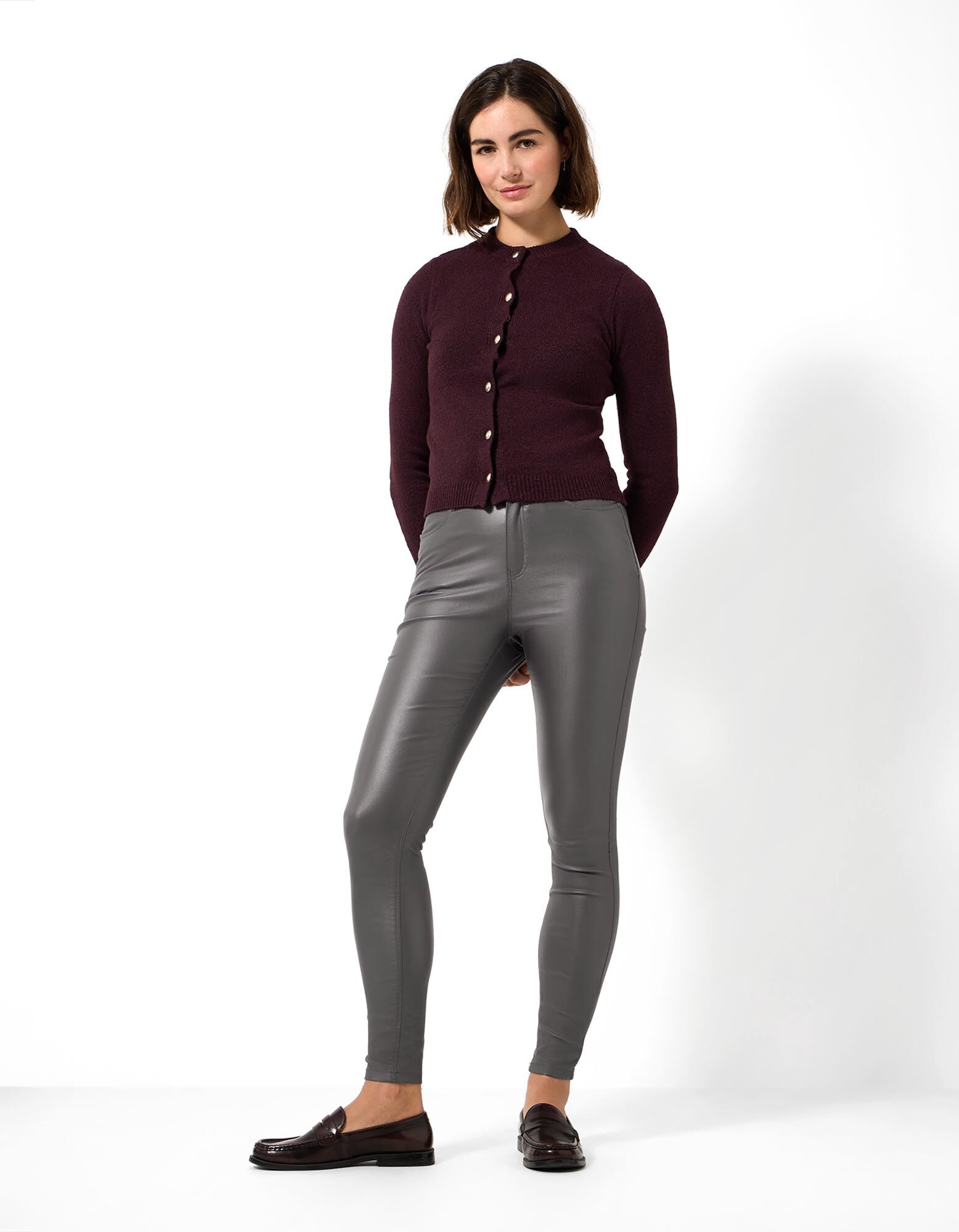 Hose - Skinny Fit - Grau