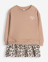 Sweat-shirt - Coton - beige