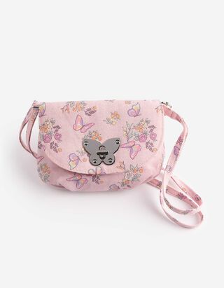 Umh&auml;ngetasche - Allover-Print - rosa