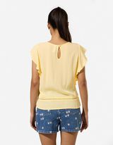 Blouseshirt - Viscose - Lichtgeel