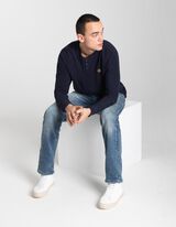 Longsleeve - Label - donkerblauw