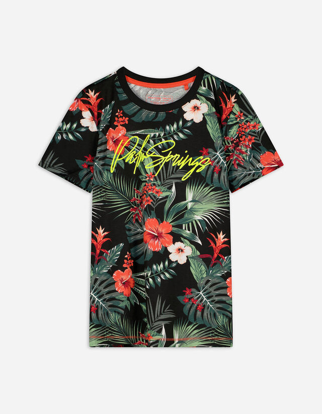 Tricou - Imprimeu mesaj - Gri inchis