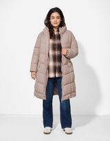 Winterjacke - Steppnähte - grau