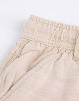 Shorts - Aufgesetze Taschen - beige