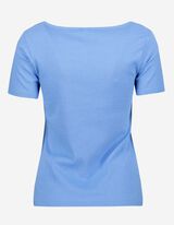 T-shirt - prostokątny dekolt - jasny niebieski