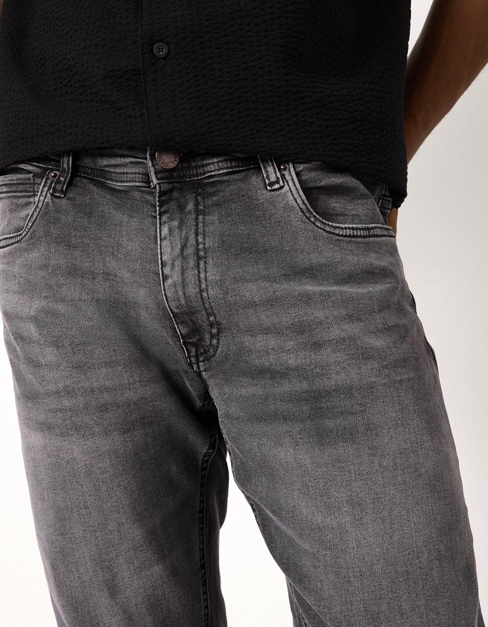 Jeans - Straight fit - grijs