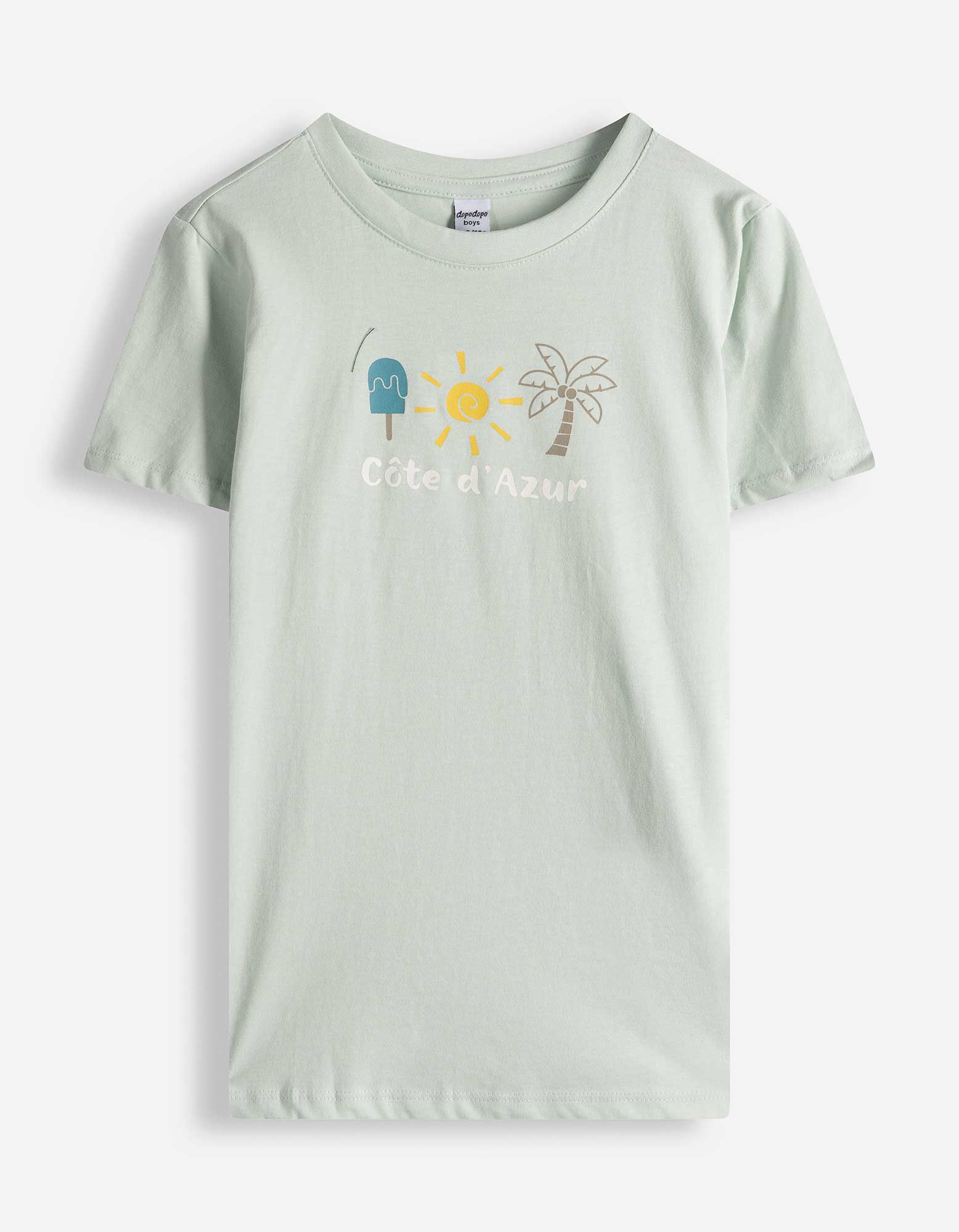 Tričko - Předn&iacute; tisk - Světle modr&aacute;