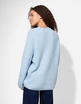 Pullover - Oversized Fit - celeste