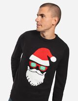 Strickpullover - Christmas - schwarz