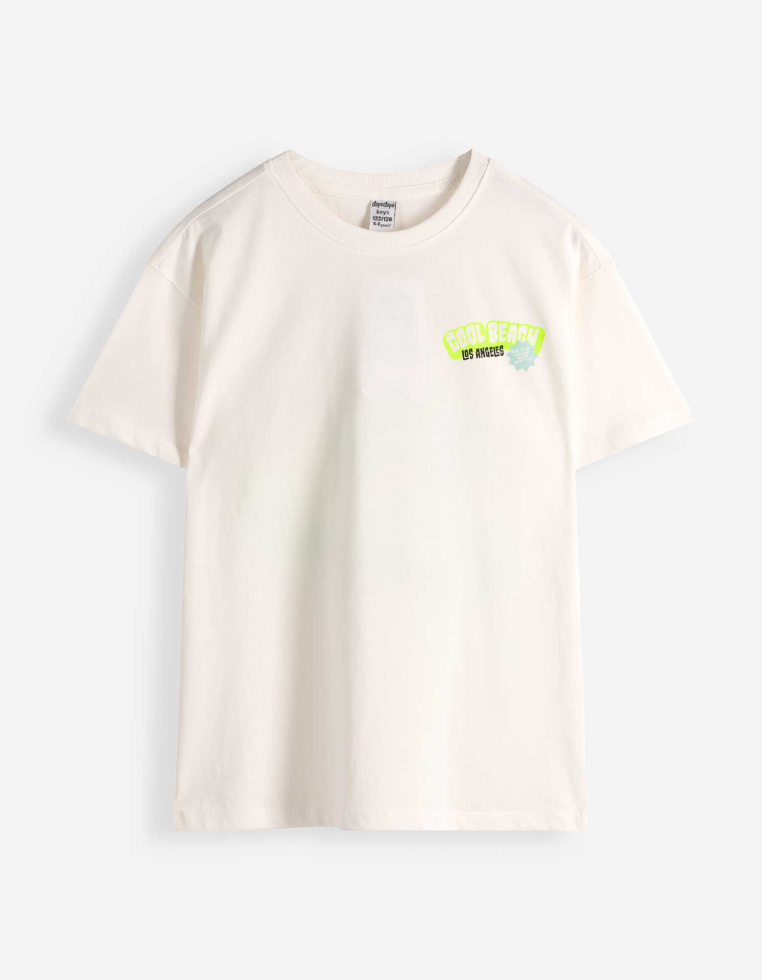 Tričko - Nadměrn&yacute; střih Oversized Fit - Smetanov&aacute;