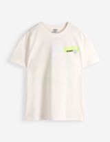 Tričko - Nadměrn&yacute; střih Oversized Fit - Smetanov&aacute;