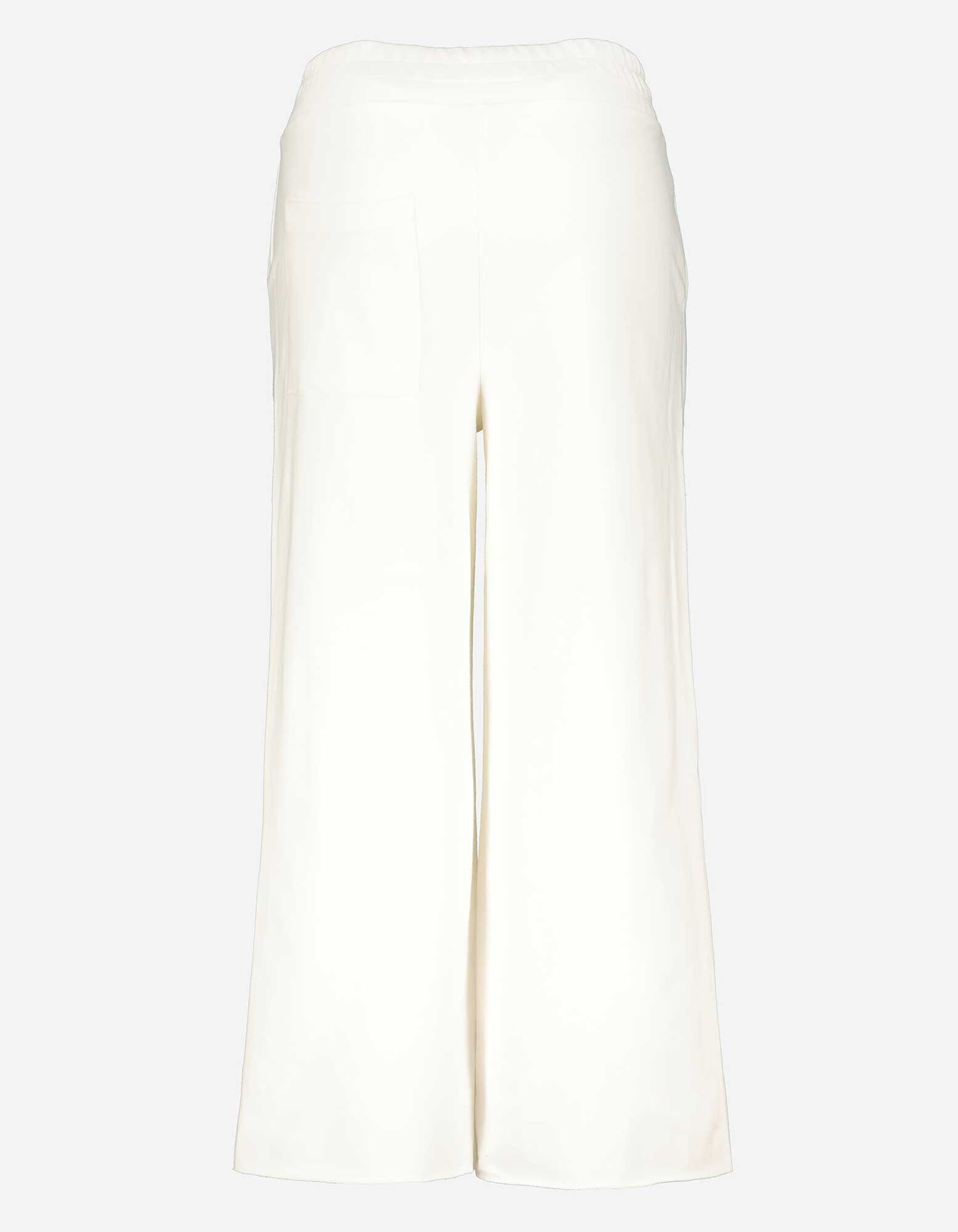 Pantalon palazzo - Bas des jambes de finition c&ocirc;tel&eacute;e - blanc