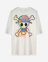 Majica kratkih rukava - Štampanje pozadi - bela