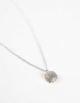 Naszyjnik - Cyrkonie - srebrny