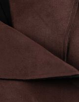 Mellény - Velúr utánzat - sötétbarna