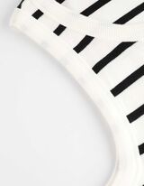 Ujjatlan felső - Csíkos - feher