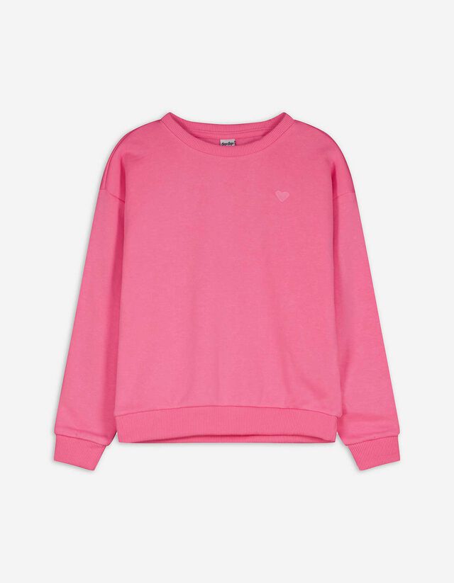 Sweatshirt - Stickereien - pink