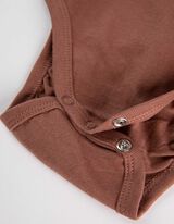 Hosszú ujjú body - Nyomott minta - világos barna