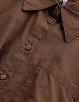 Hemdbluse - Braun