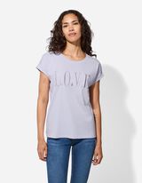 T-shirt - Borduursel - lila
