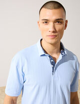 Poloshirt - einfarbig - hellblau