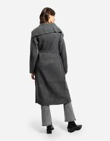 Dlh&yacute; kardig&aacute;n - Opasok na previazanie - tmavoseda