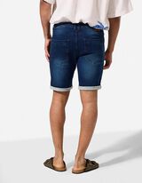 Short - D&eacute;tail nou&eacute; - bleu fonc&eacute;