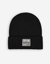 Berretto in maglia - Maglia a coste - nero