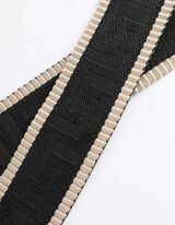 Popruh na tašku - Kombinácia vzorov - cierna